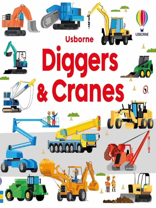 Usborne Book and Jigsaw Diggers and Cranes