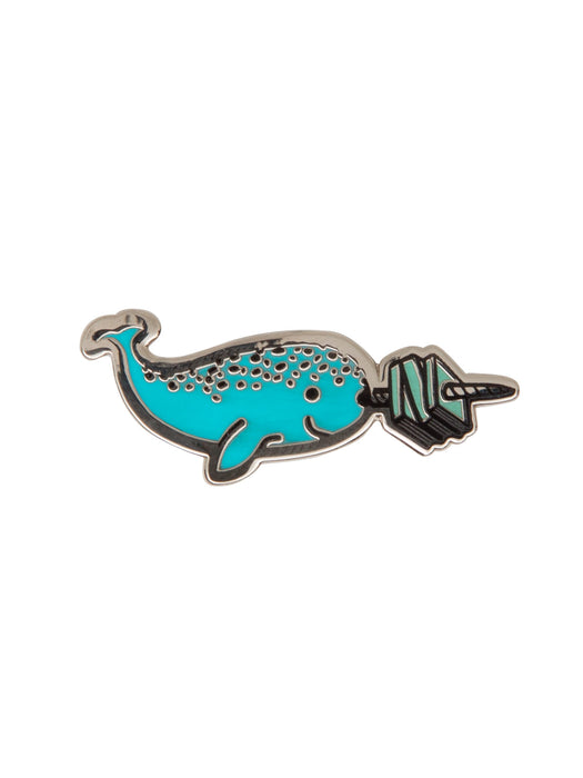 "Read Like a Narwhal" Hard Enamel Pin